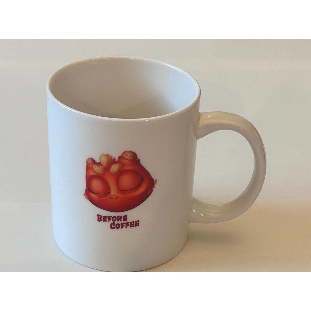 Super Cute Before‎ Coffee After Coffee Dragon Image Cup Mug